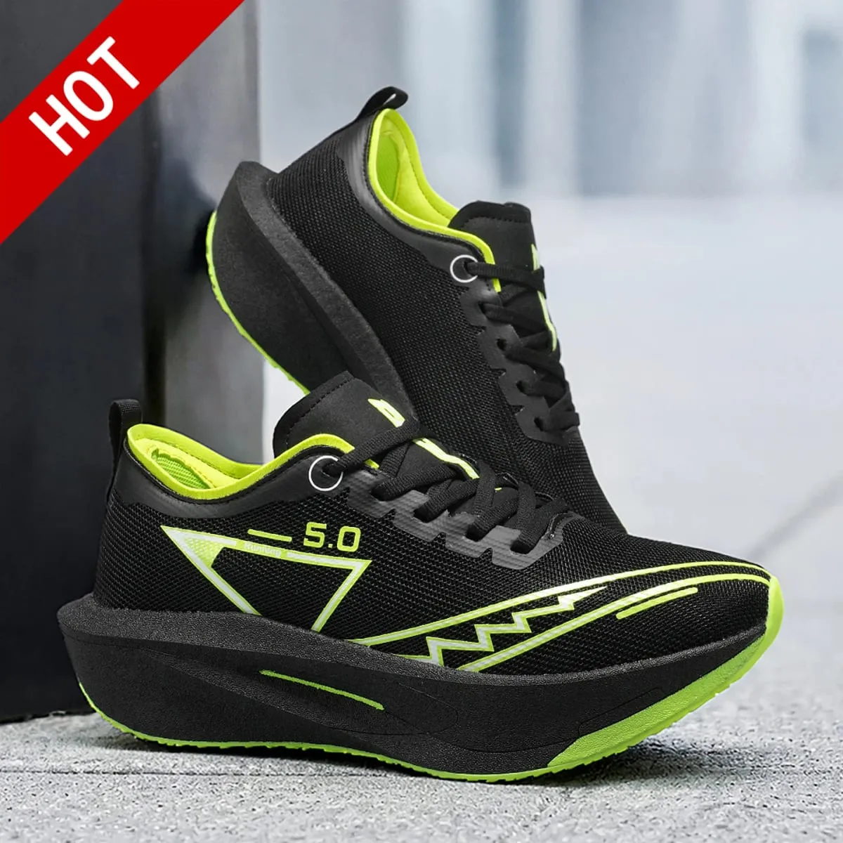 Marathon Men Running Shoes Carbon Board Speciality Sports Breathable Lightweight Women's Comfortable Athletic Chunta Sneakers 5