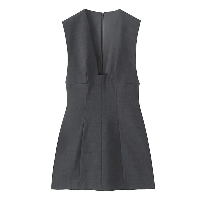 Dress Summer Women's 2026 New Fashion Striped Slim V-neck Mini Short Party Dress Women's Youth Street Holiday Summer Dresses