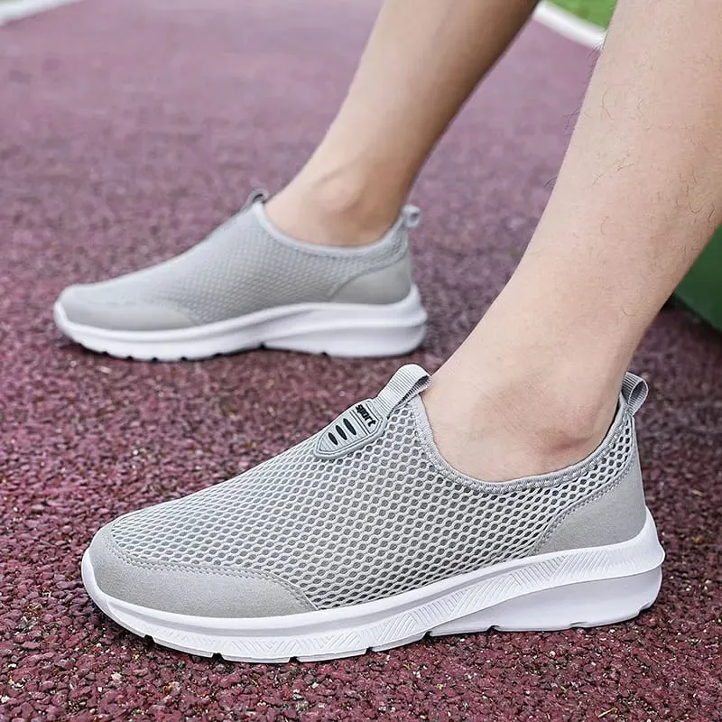 Men's Sneakers Breathable Mesh Men Casual Shoes Outdoor Non-Slip Big Size Loafers Walking Lightweight Male Tennis shoes