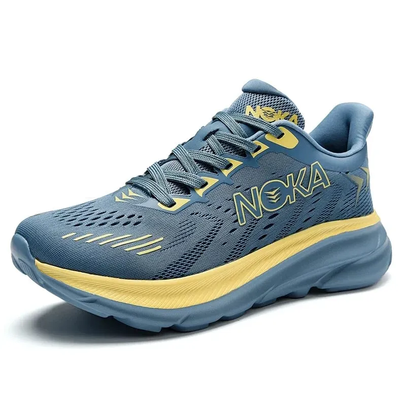 Men's Running Shoes Jogging Breathable Mesh Cushioning Non-Slip Outdoor Luxury shoes Couple Trainer Race Sneakers Off-road Shoes