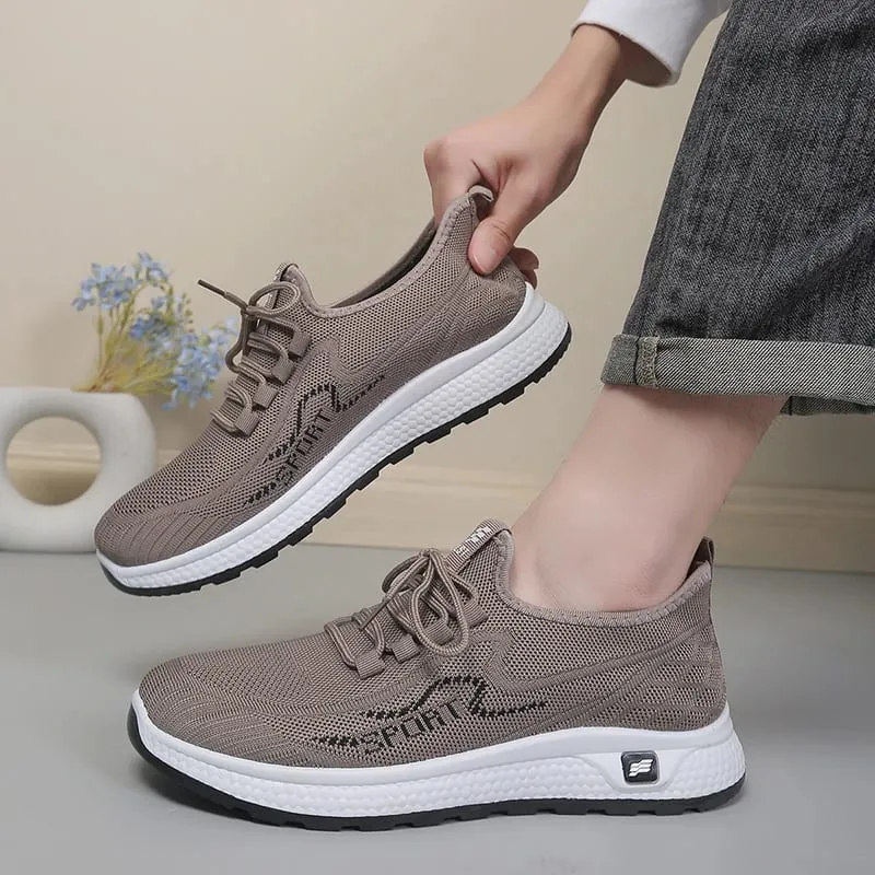 Men's Breathable Mesh Sport Sneakers Elevated Comfortable Walking Shoes Lightweight Casual Athletic Shoes for Daily Wear — image 1