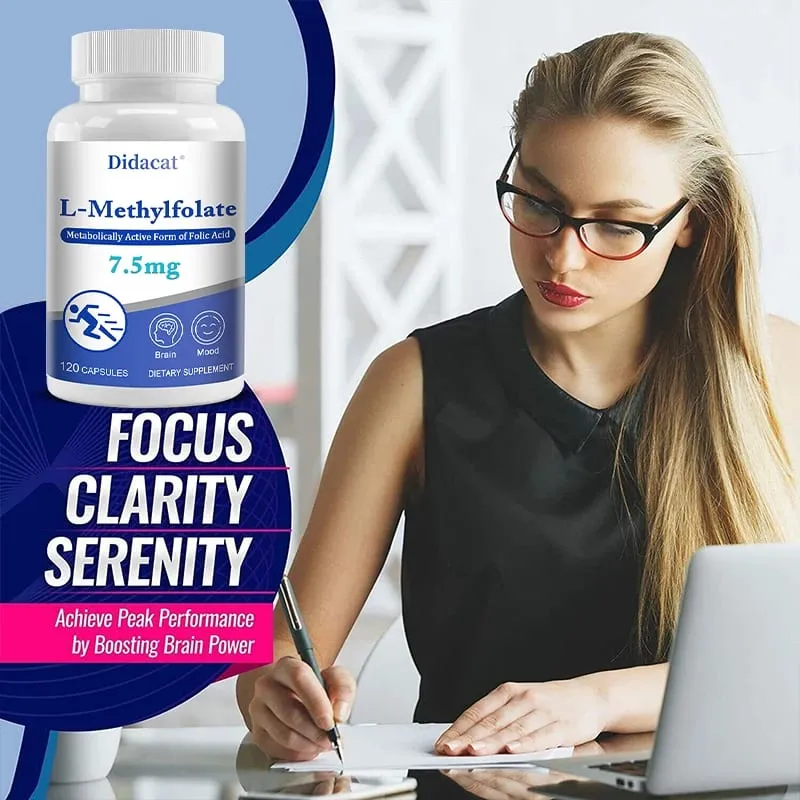 7.5 Mg L-Methylfolate - Professional Strength Active Methyl Folate Supplement for Brain Support Balanced Mood + Immune Health — image 6