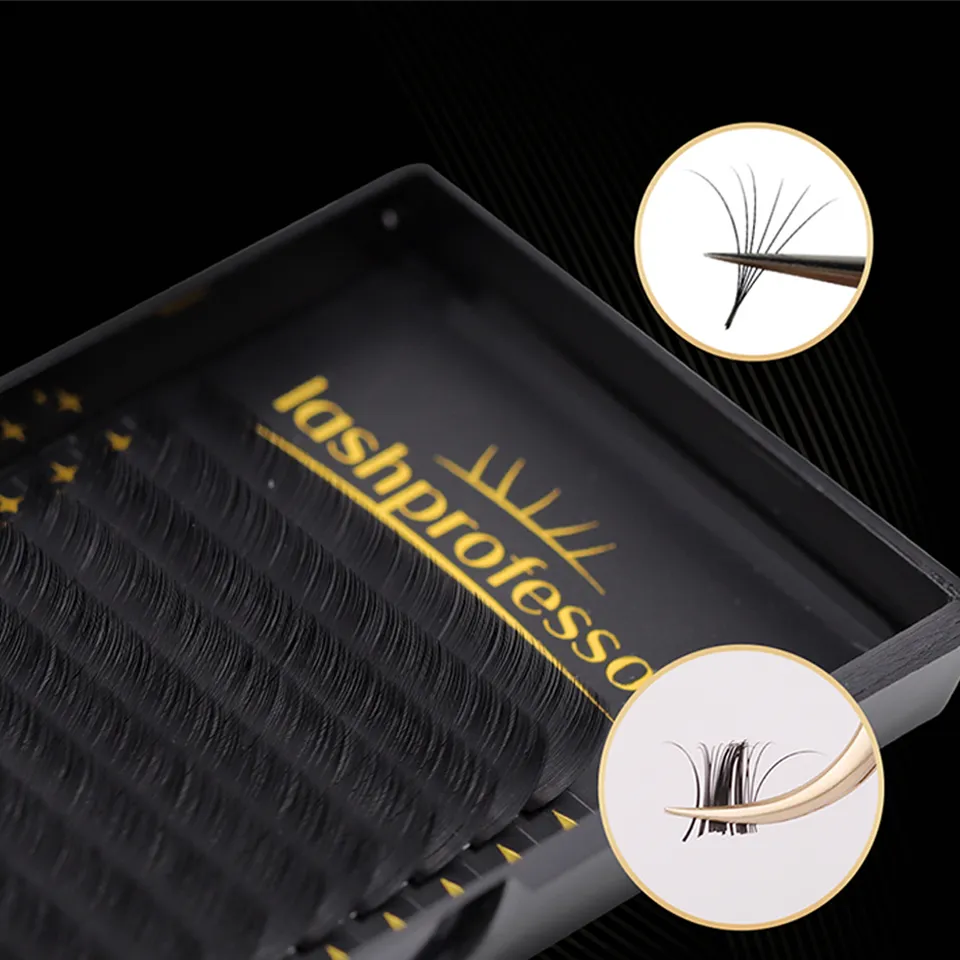 Lashprofessor 16Rows Individual De Cils Lash Trays 5-20mm Silk Classic Lashes Professional Salon Use Cashmere Eyelash Extensions