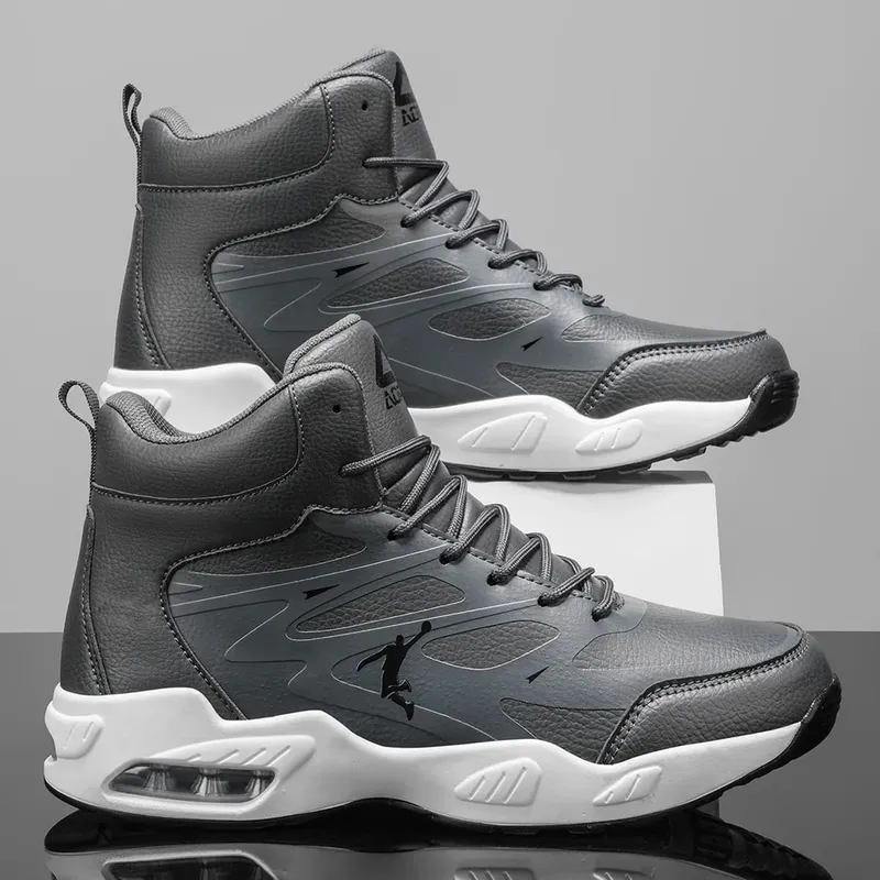 Men's High-Top Basketball Shoes Fashion Air Cushioning Comfortable Non-Slip Breathable Shock-Absorbing Outdoor Activities Sneake