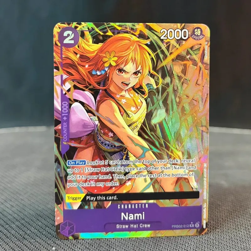 SP Stampaggio oro Buggy Perona Mihawk Sabo Ace Rufy Zoro-juurou Sanji Newgate Nami Hancock Hiyori ONE PIECE Carte proxy — image 20