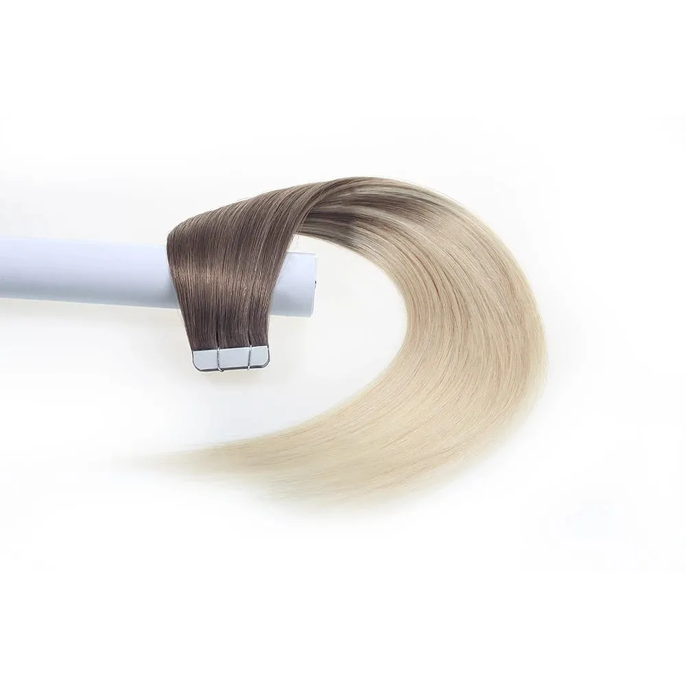 Aromas Hair Tape In Hair Extensions Human Hair 4x1cm Skin Weft Remy Tape Ins 20pcs 40pcs 14-22 inch For Thin Hair