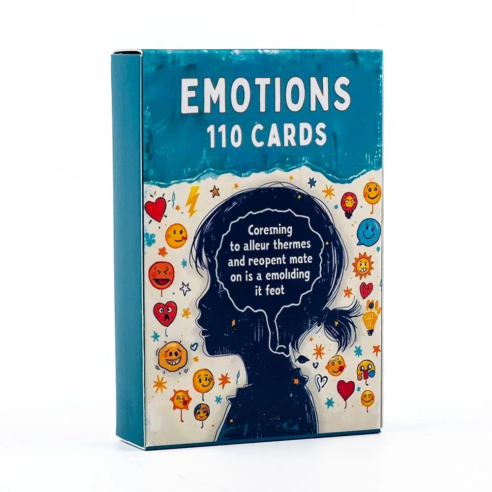 Kids Adults Emotions Flashcards 110pcs Emotional Recognition & Expression Fun Learning Game Interactive Board Playing Cards Set — image 3