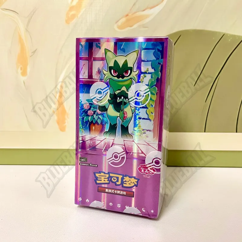 Orijinal pokemon Scarlet Menekşe Mücevher Paketi Vol6 Ince Kutu TCG Tahsil Savaş Ticaret Kartları Basitleştirilmiş Çince Versiyonu Oyuncaklar Hediye — image 4