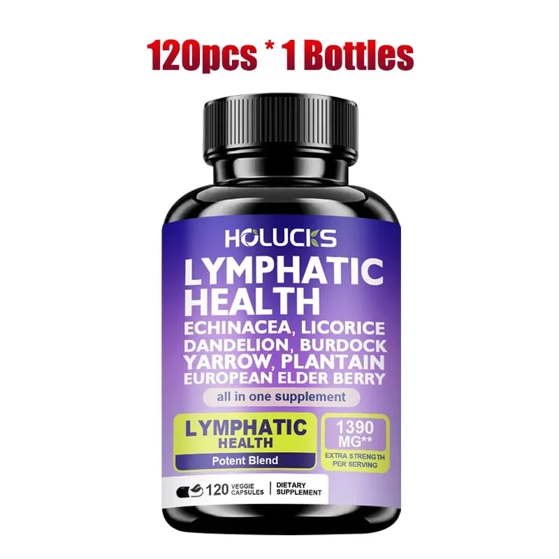 Buy 2 Get 2 Free! Pure Lymphatic Health Capsules Support Reduces Swelling Boosts Detox & Immune System Improves Circulation