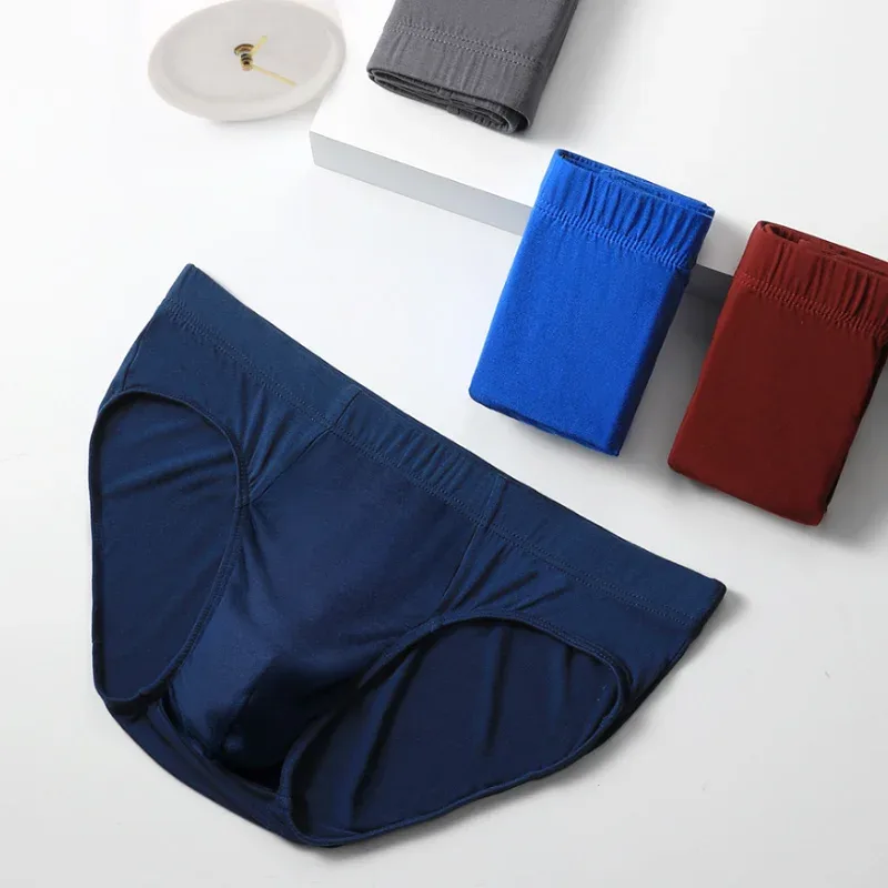 Men's underwear, men's briefs, summer thin modal underpants, sexual charm, large-sized men's low-waisted breathable shorts