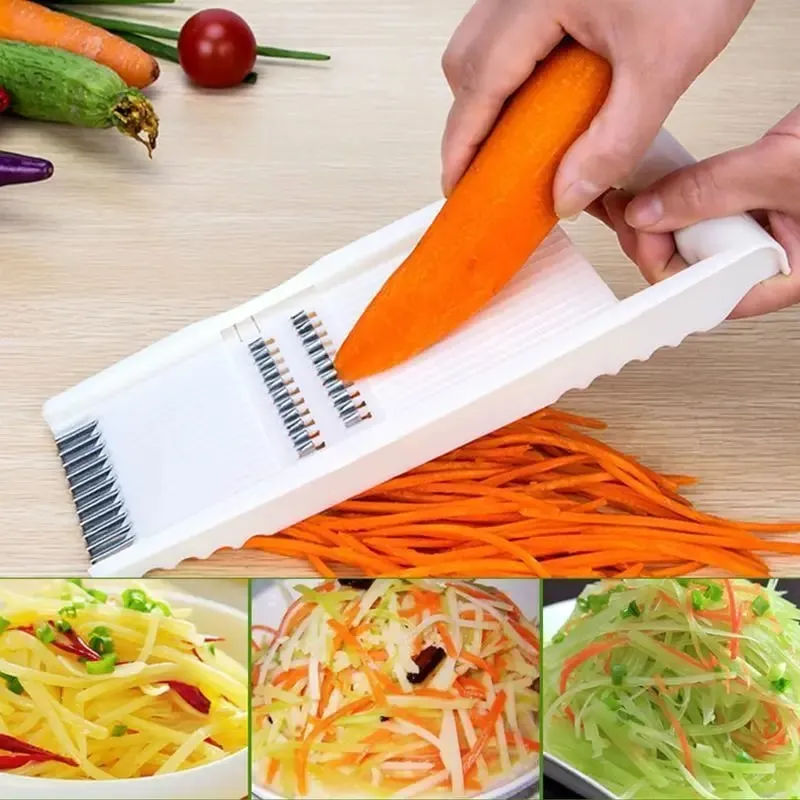 Carrot Grater Multi-functional Vegetable Cutting Fruit Wire Planer Handheld Peelers Potato Grater Slicer Masher Kitchen Tools — image 4