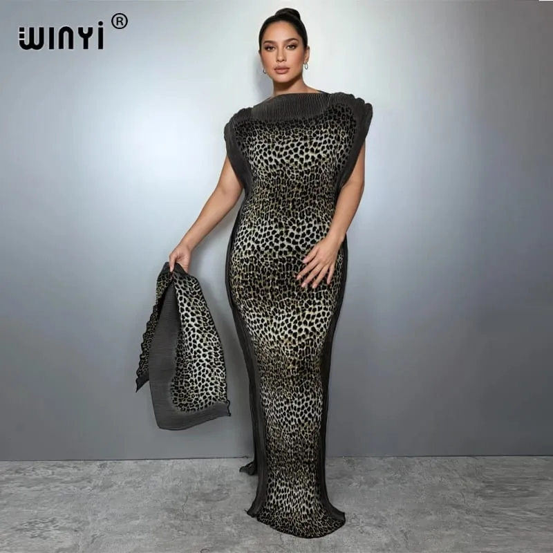 Plisované elastické tenké šaty dámské zmačkaný design Plisované luxusní muslimské společenské šaty Abaya Poncho pro ženy Plážové oblečení Kaftan