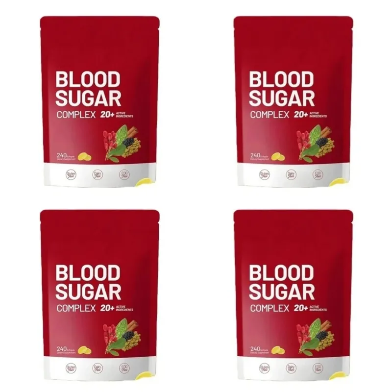 Blood Sugar Complex Supplement 240 Softgels Contain Multivitamin & Cinnamon bitter Gourd 20 Herbs Extract Support Daily Health