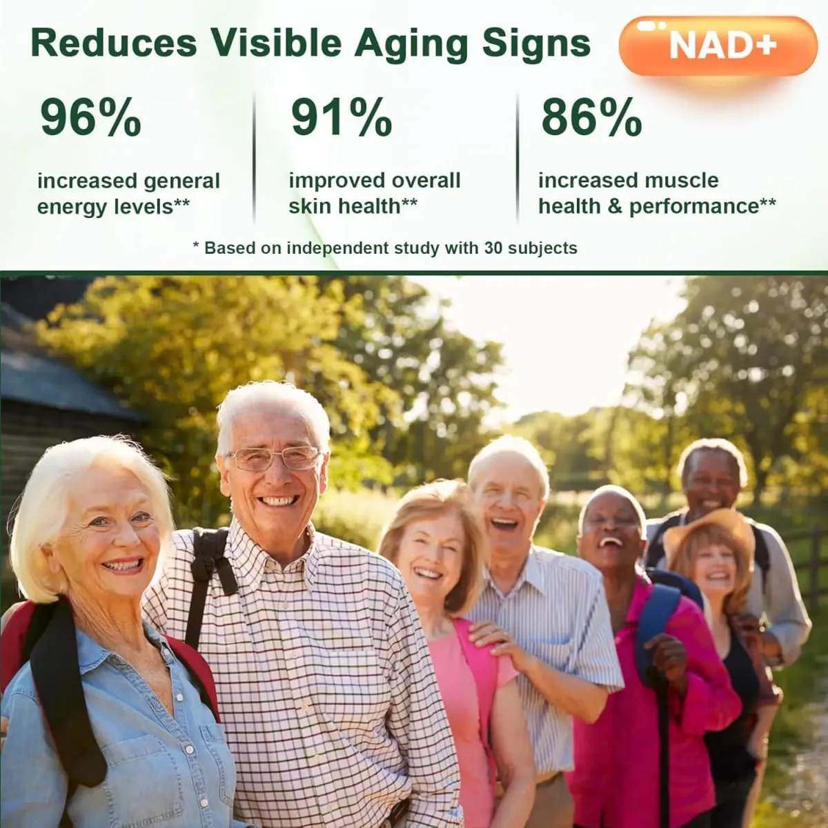 Liposomal NAD+ ADVANCED Supplement with Resveratrol - NAD Plus Capsules for Anti Aging Brain Function & Cell Regeneration — image 6
