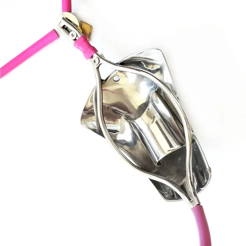 Men's red makeup invisible chastity belt chastity lock adult sex toy anti infidelity anti masturbation chastity lock — image 3