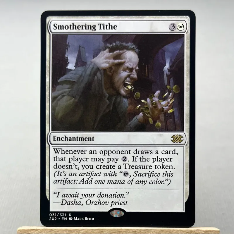 AFR 2X2 KHM HOLO9-002 Tcg Proxy Cards Smothering Tithe Bloom Tender City of Brass Damnation City of Brass City of Brass
