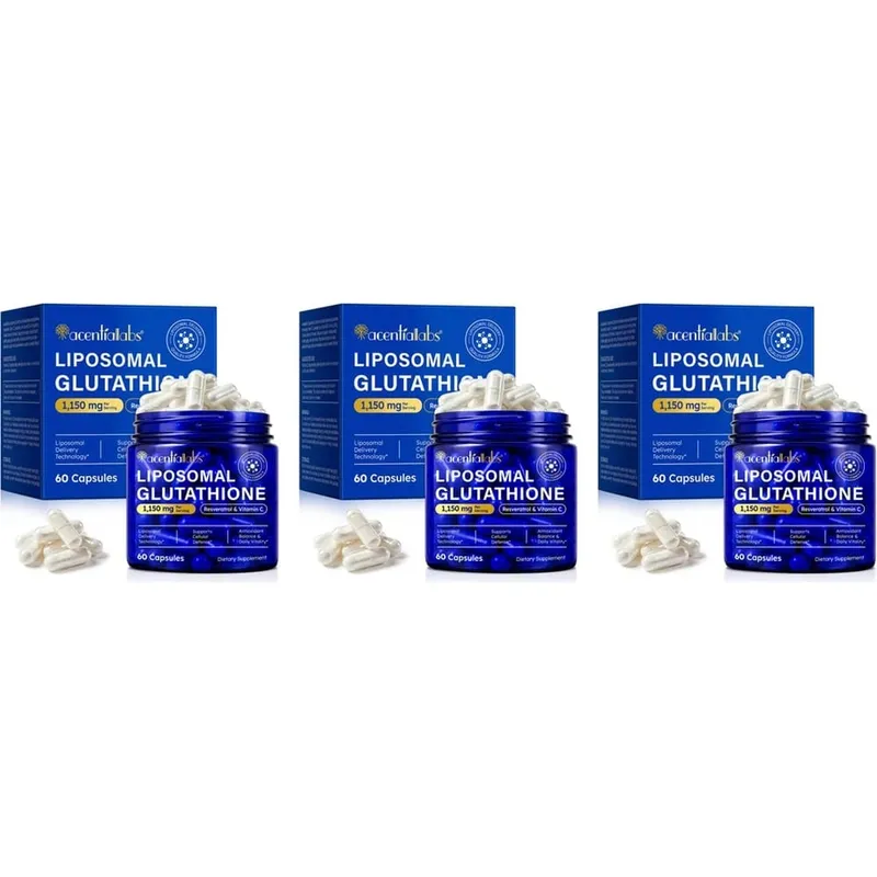 Liposomal Glutathione Capsules with Resveratrol Vitamin C for Antioxidant Defense Immune & Cellular Support 60 Capsules — image 9