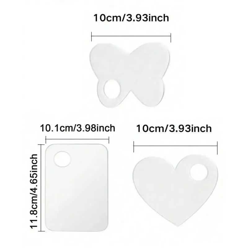 New Foundation Tray Transparent Acrylic Palette Tool Mixing Makeup Palette Makeup Spatula Artist Equipment Makeup Mixer CZYJ04