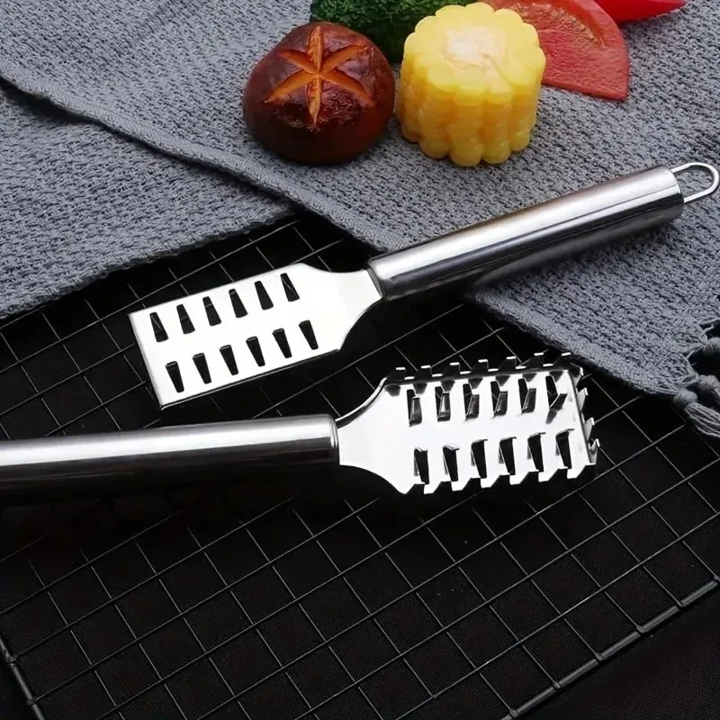 Fish Scale Removal Essential! Stainless Steel Round Tube Fish Scraper Fast No Splatter Effortless Kitchen Fish Tool — image 6