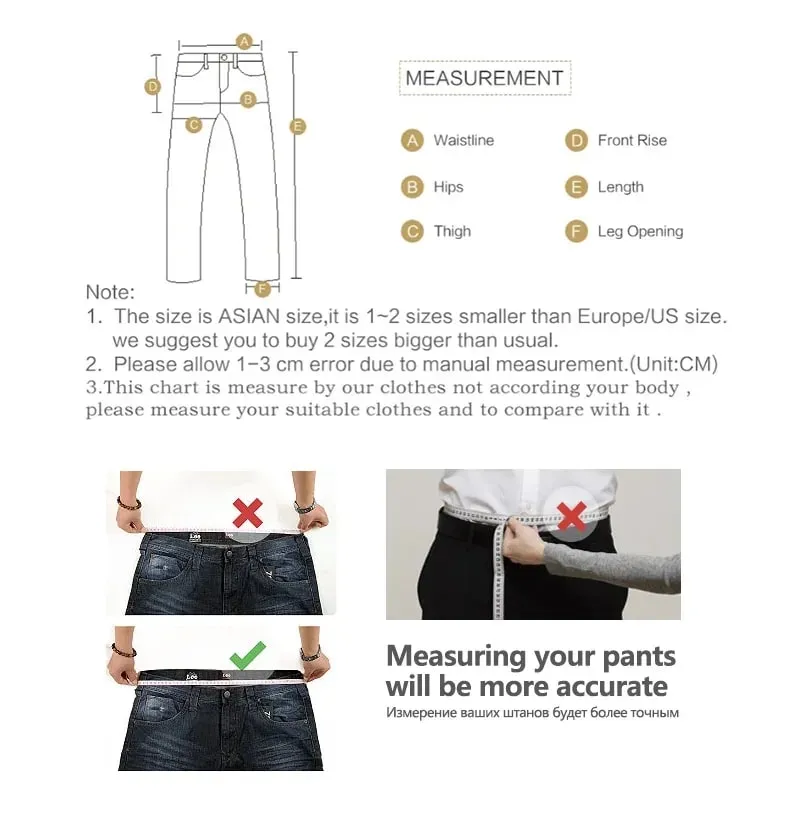 Autumn Winter Men's Jeans Classic Retro Grey Denim Pants Man Work Slim Straight Stretch Cotton Trousers Streetwear Plus Size 40