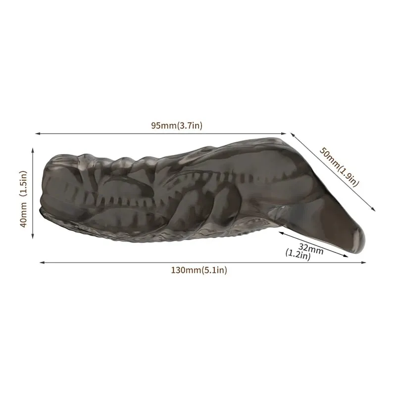 Thicken Penis Enlargement Sleeve Reusable Cock Ring Delay Ejaculation Penis Extender Condom Lock Ring Sex Toys Men Erotic Goods