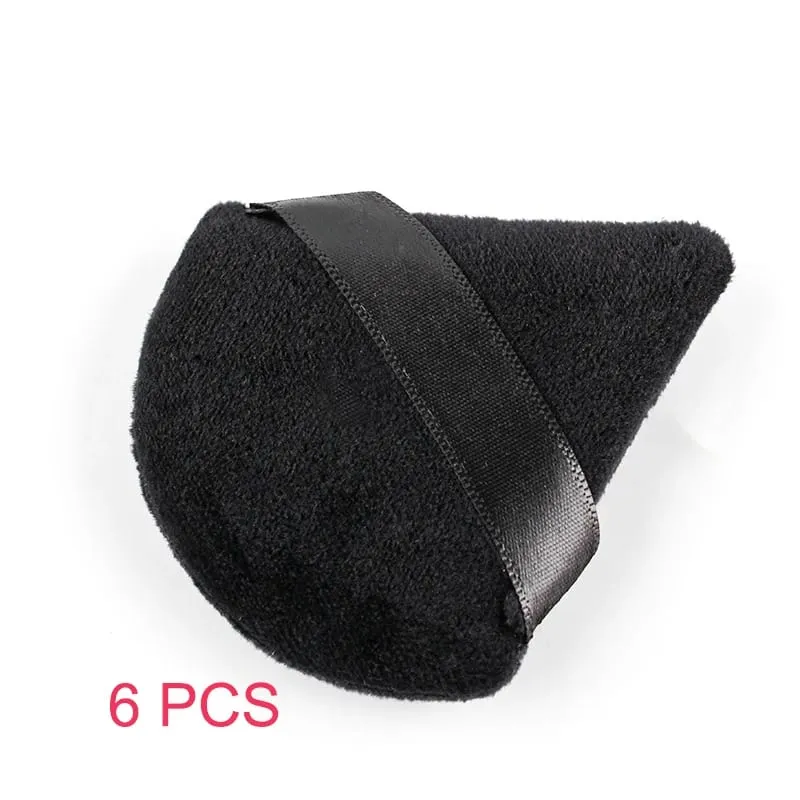 1/2/3/6 PCS Triangle Powder Puff For Loose Powder Cosmetic Foundation Puff Makeup Tool Reusable Sponge Washable Soft Powder Puff