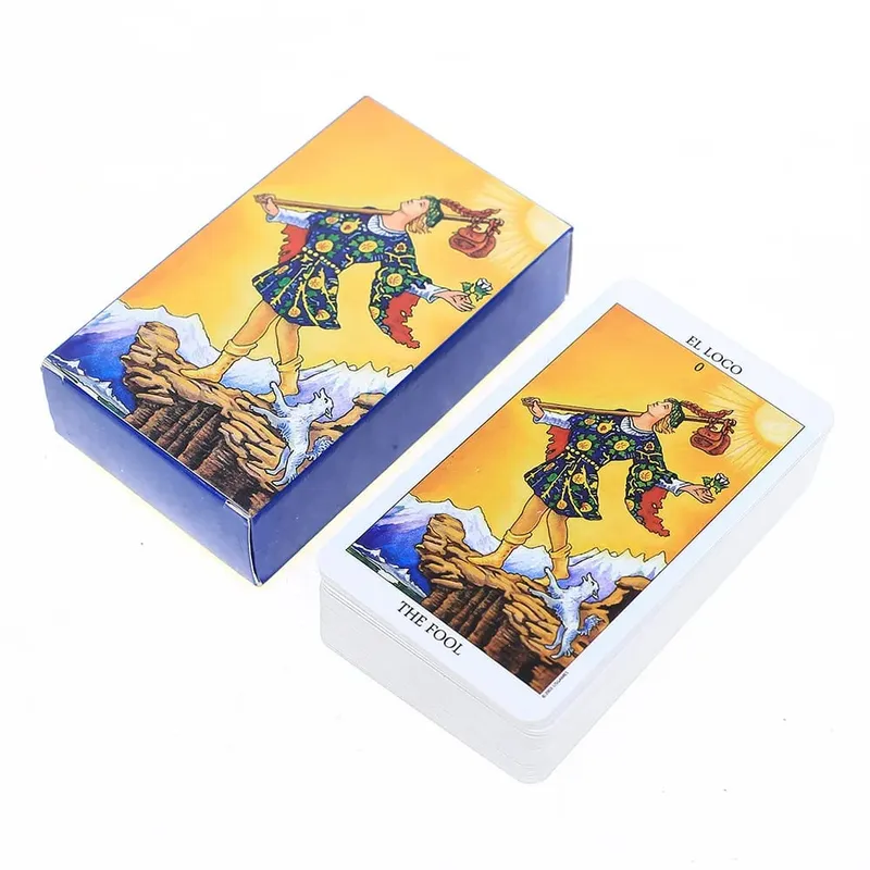 Tarot Cards Rider Waite Tarot Board Game Divination Cards Oracle Russian Spanish English Version for Beginners Party Game Toy