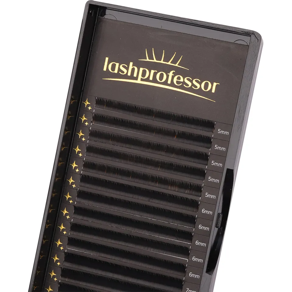 Lashprofessor 16Rows Individual De Cils Lash Trays 5-20mm Silk Classic Lashes Professional Salon Use Cashmere Eyelash Extensions