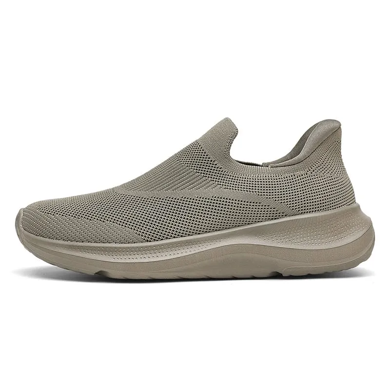 Breathable Knit Slip on Platform Walking Shoes Sports Lightweight Non Slip Cushion Casual Sneakers for Men Women High Quality