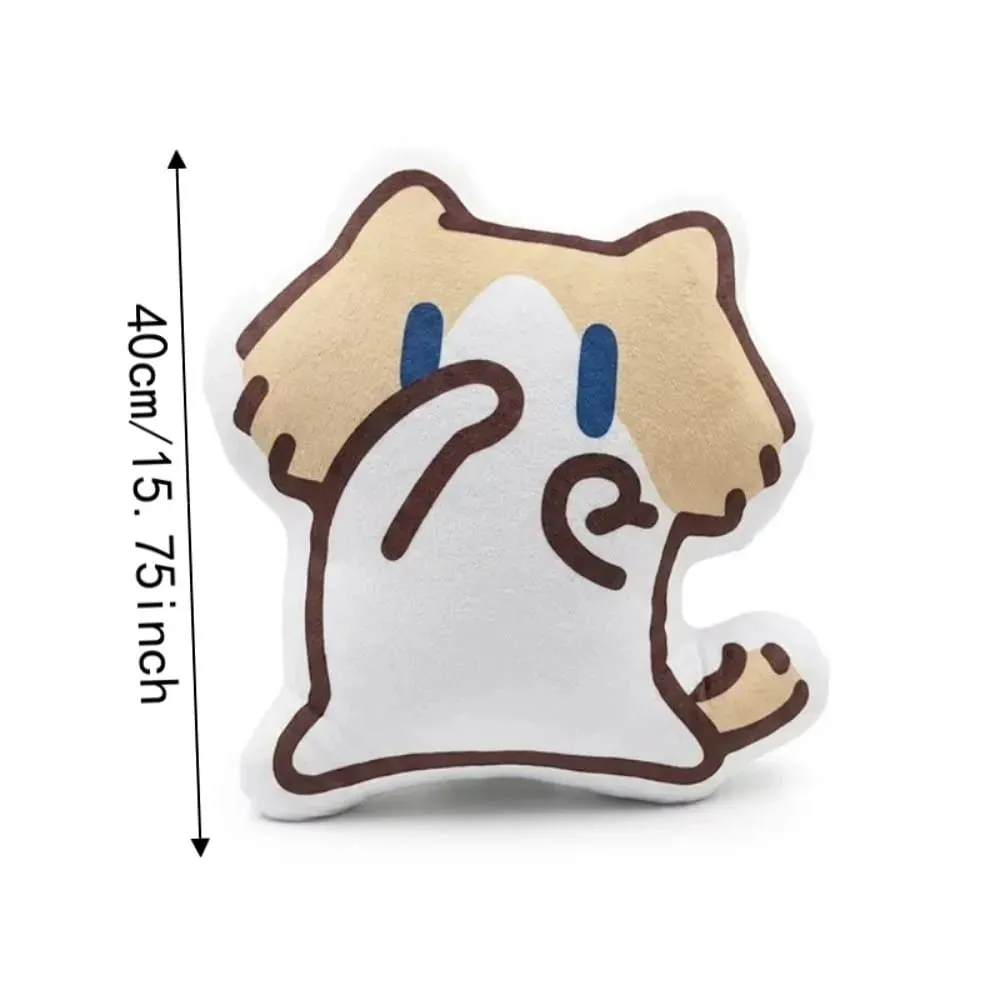 Cute Soft Monthly Salary Cat Plush Home Ornament Sofa Decor Cat Plush Throw Pillow Cushion Cartoon Cat Stuffed Pillow Student
