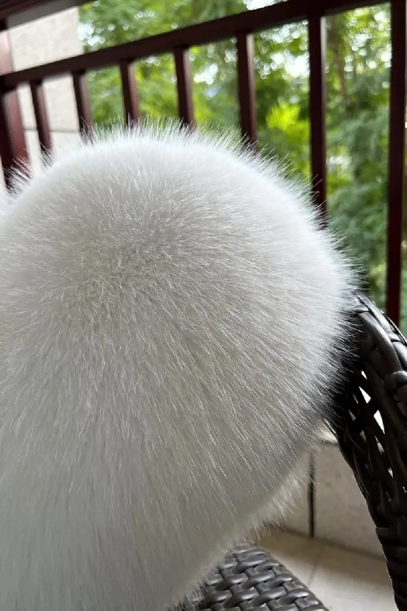 New Fur Heart Pillow Pink Color Love Heart Shaped Soft Pillow PP Cotton Fluffy Stuffed Pillow for Birthday