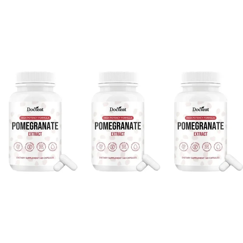 Docteat Pomegranate Fruit Extract Capsules Ellagitannin Antioxidant Defense Immune Support and Oxidative Balance 60 Capsules