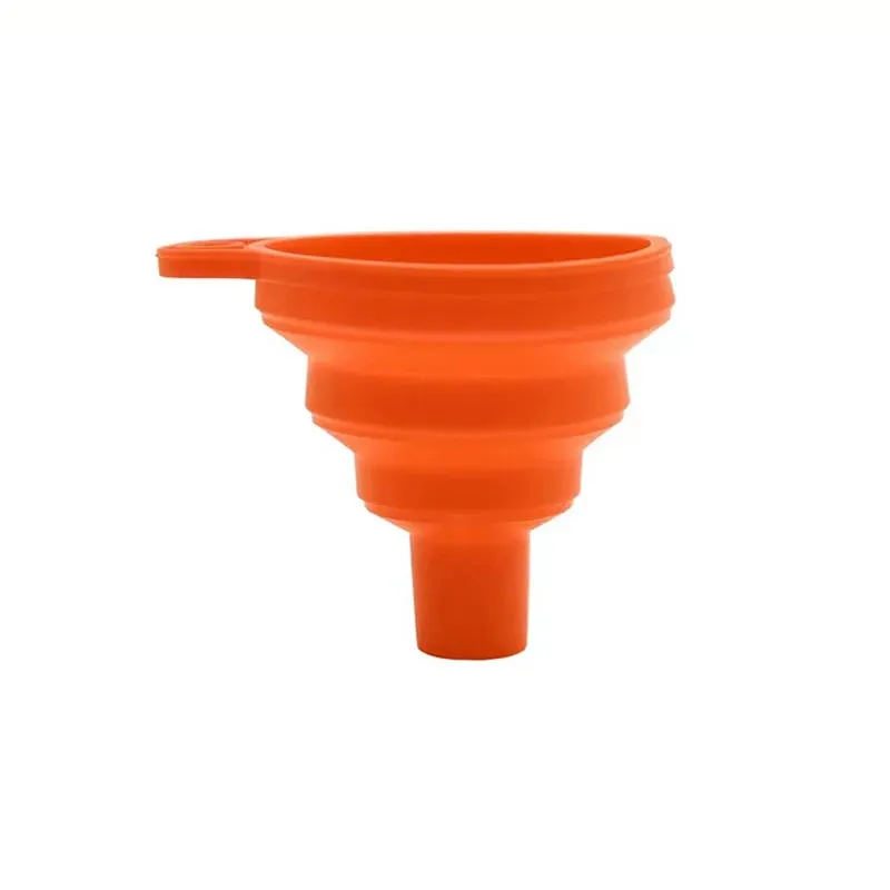 Silicone Funnel Gel Foldable Collapsible Fill Hopper S/L para sa Kitchen Jar Bottle Feeder Wine Auto Engine Oil Petrol Transfer — image 8