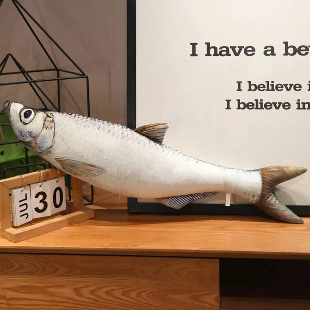 Sofa Cushion Perch Simulation Fish Pillow Stuffed PP Cotton Cartoon Fish Soft Grouper Fish Anime Pillow Home Decoration