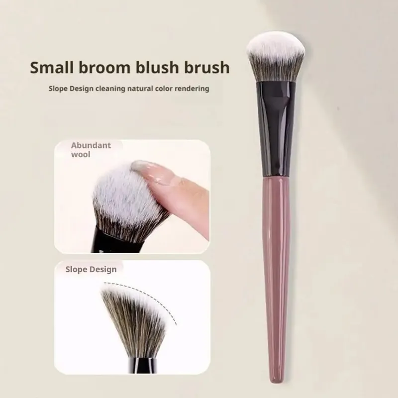 Slope Blusher Brush Powder Blush Cream Liquid Blush Makeup Brushes Flat Small Precise Blush Brush Makeup Tools