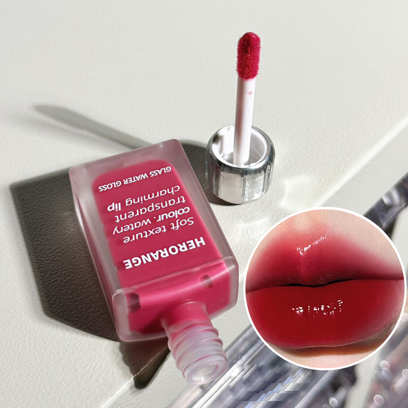 Light Glass-Like Lip Lacquer - Mirror Shine Hydrating Formula; Smudge-Proof Long-Wear and Skin-Brightening
