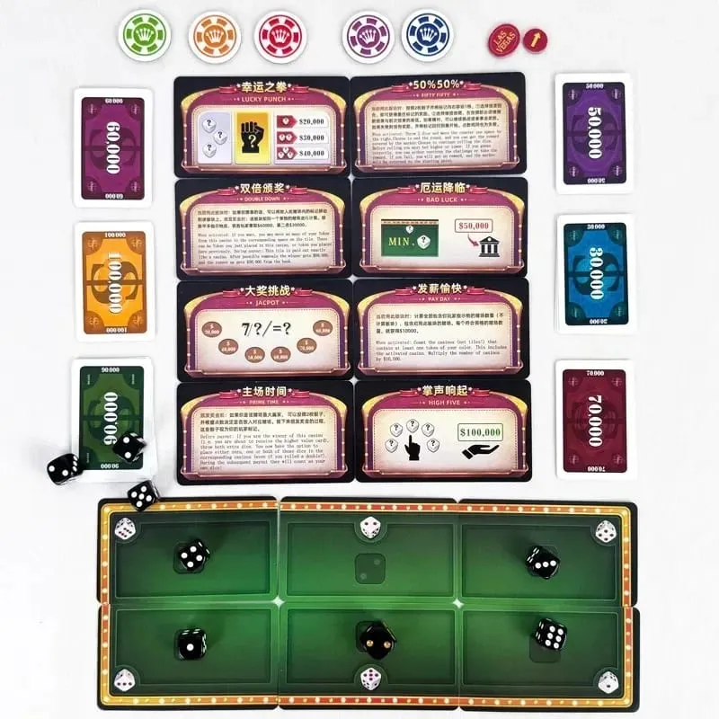 Las Vegas Royale Strategy Board Game Portable Version - a Brilliant Choice for Family Game Night