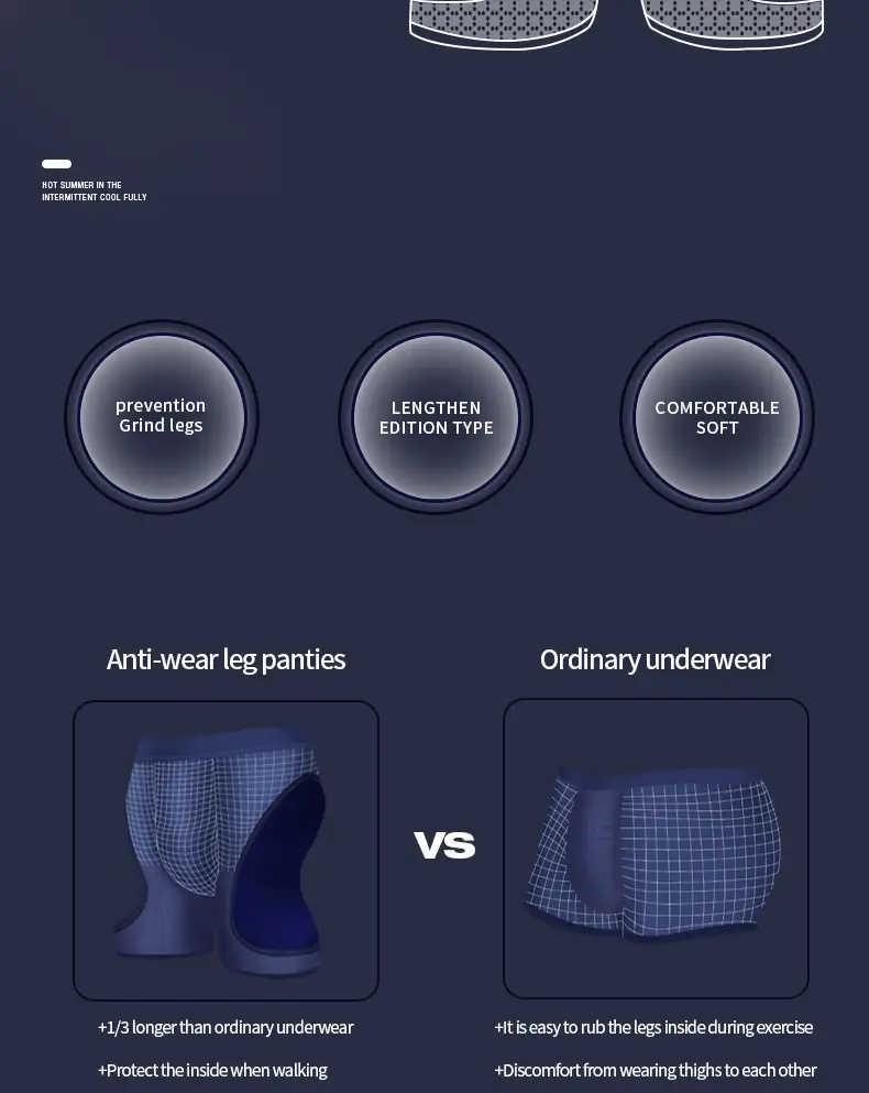 Roupa interior esportiva masculina de fitness gelo seda fina treinamento secagem rápida corrida estendida anti-desgaste perna não vestindo cuecas boxer