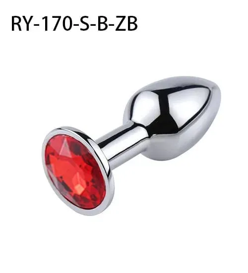 1Pcs Crystal Anus Metal anal plug Jewelry base novice player to senior player 5 size SM Butt g-point massage BDSM sex toys