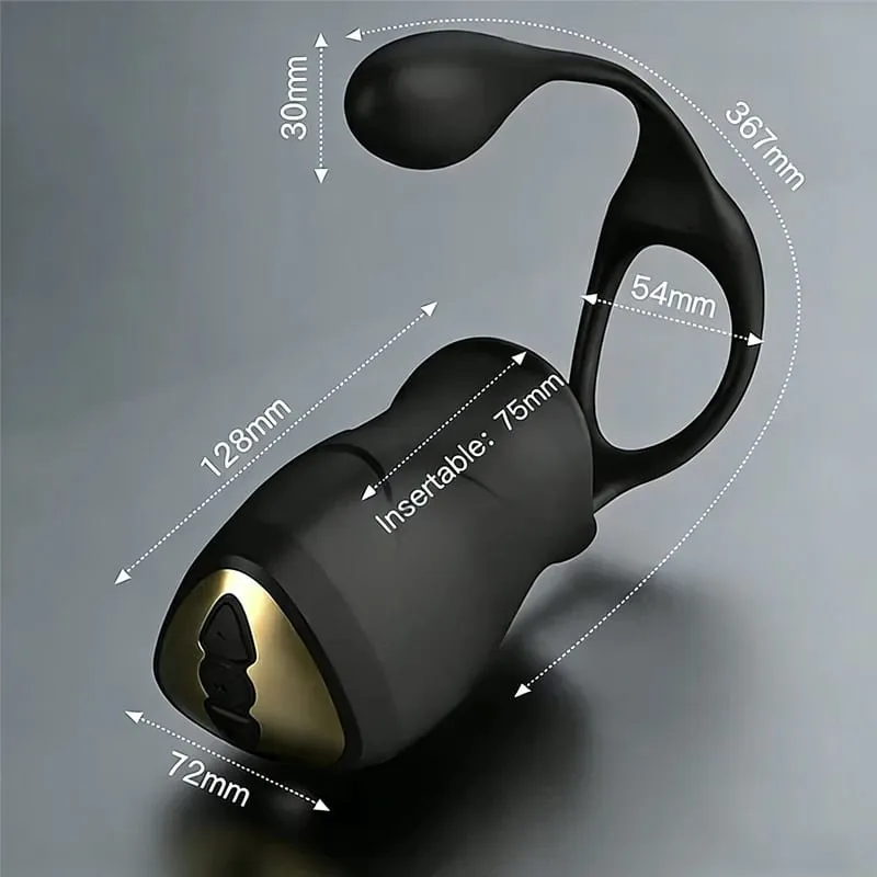 Glans Exerciser Vibrating Electric Shock Masturbator for Men Delay Endurance Training Penis Glans Trainer Male Sex Toys