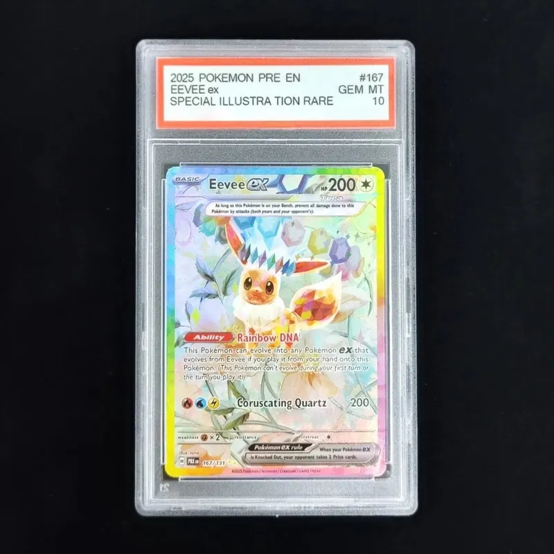 Proxy POKEMON PRE English PRISMATIC EVOLUTIONS #161 UMBREON ex Grade 10 Collection Card Toy