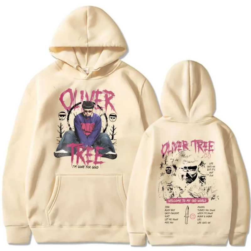 Oliver Tree Trùm Đầu Cuộc Sống Đi Vào 1993-2026 Người Hâm Mộ Tặng Áo Chui Đầu Nam Quần Áo Thời Trang Hip Hop Quá Khổ Áo Có Mũ Trùm Đầu — image 7