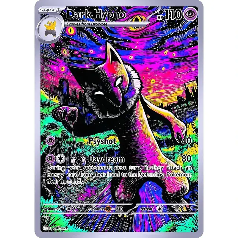 DIY Collection Cards DRAGONITE Self Made Single Card Classic Game Anime Card Gift Toy