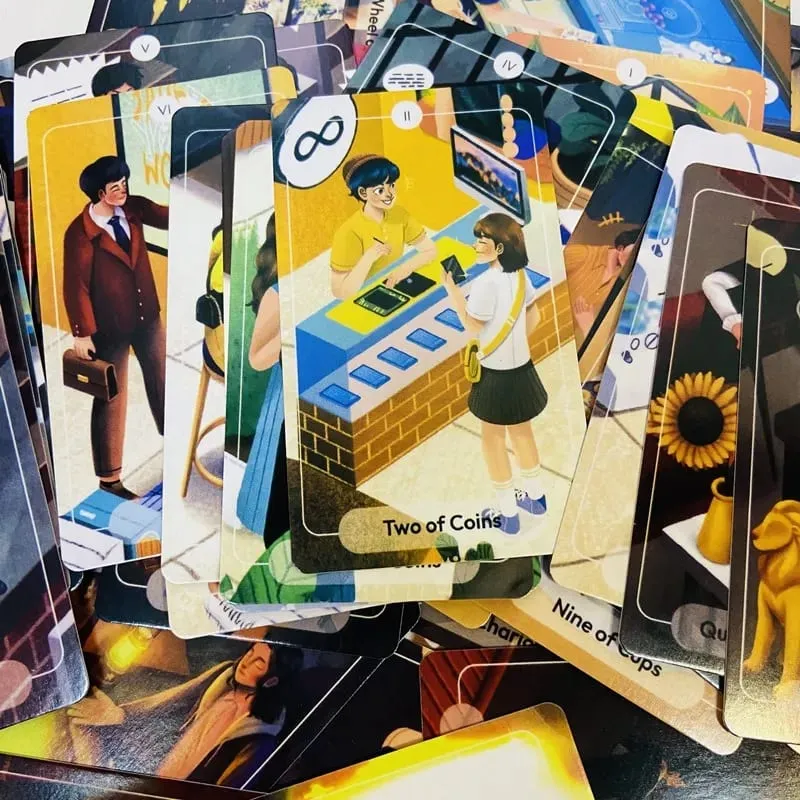 78 Stories Tarot Cards A 79 Cards Tarot Deck English Version Fortune Telling Divination Deck Game For Family Party Women