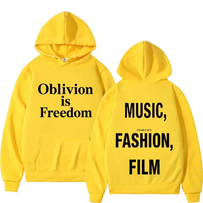 XCX Album Musik Mode Filmturné 2026 Tryck Luvtröja Män Kvinnor Mode Pullover Casual Hip-hop tröja Fanpresenter