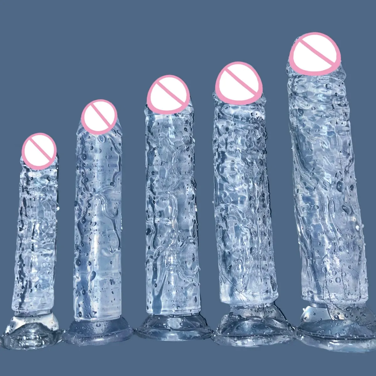 Goedkope 5 Kleuren Kleine Transparante Dildo Zuignap Jelly Lul Vrouwen Erotische Anale Seksspeeltjes Zachte Clitori Vaginale Masturbators Penis — image 1