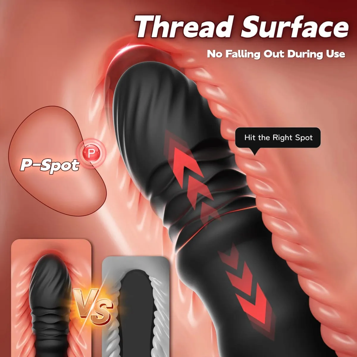 Thrusting ชาย Prostate Massager Anal Vibrator รีโมทคอนโทรล Vibrating Butt ปลั๊กดูดคัพเพศของเล่นสำหรับผู้ชายผู้หญิง