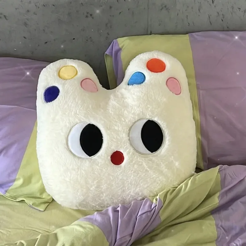 Celebrity Girly Flower Pillow Sofa Decor Kawaii Cat Bear Cushion Stuffed Animals Rainbow floral hoop Bunny Plush Toy Christmas