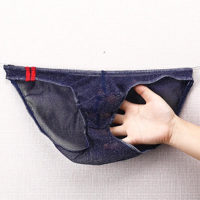 Panlalaking Underwear Brief na Ultra Manipis Low Rise Mesh Breathable Panty