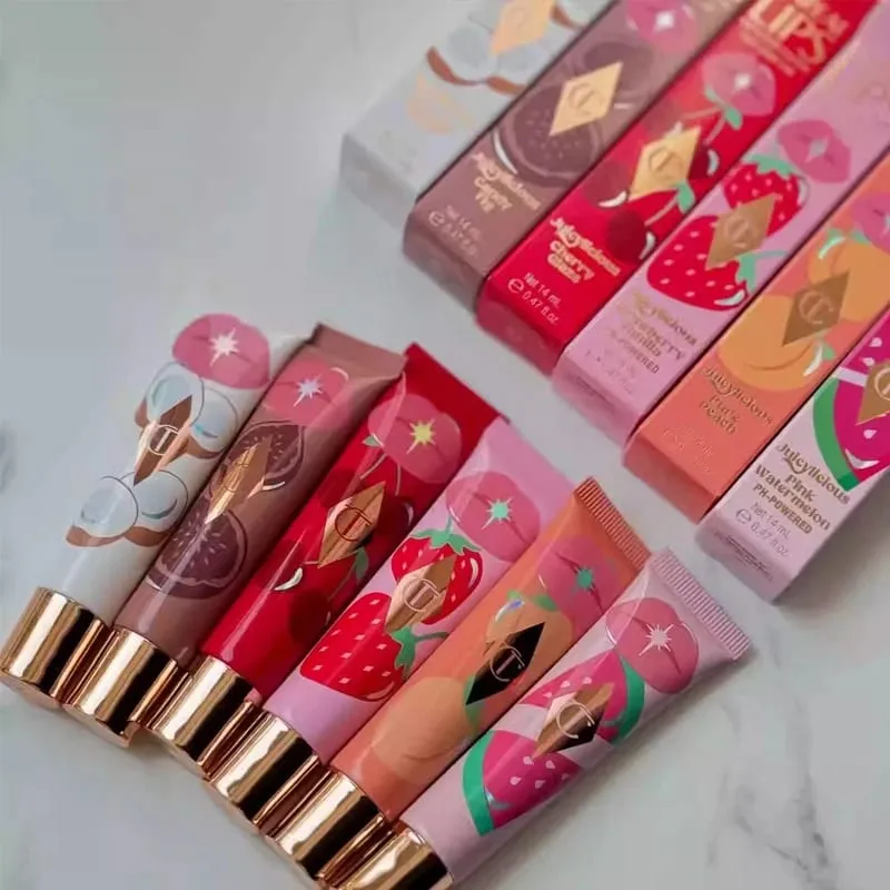 Charlotte Tilbury CT Makeup Sets Textmarker Lip Blam 4-Farben-Lidschatten-Palette Lipgloss Lip Blam Set Pillow Talk Langlebig